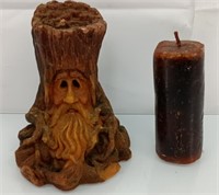 Vintage Weeping Willow candle and other