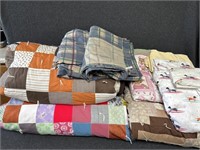 Machine stitched quilts, sheet sets