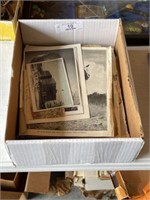 Box of Vintage Photos and Misc.