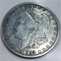 1892-S Morgan Silver Dollar High Grade Rare Date