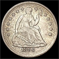 1856 Seated Liberty Half Dime CLOSELY