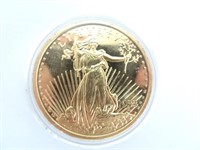 Replica Gold Plated 20 Dollar Coin
