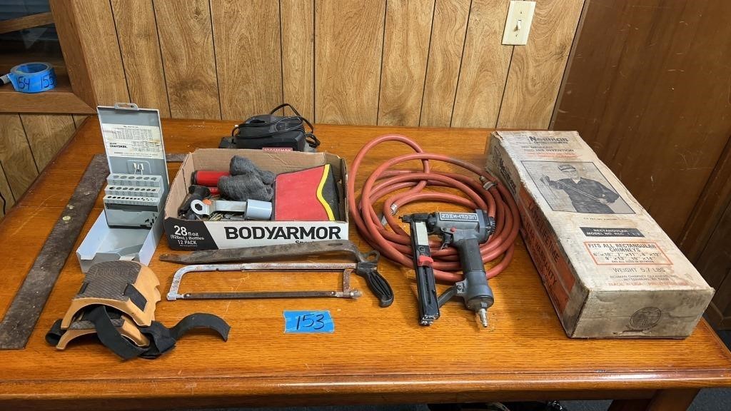 Hand tools, Craftsman 1/4” pneumatic stapler,