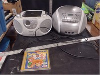 Two Portable AM/FM/CD Players