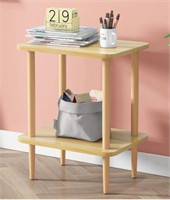 exilot 2-Tier Side Table Tall End Table