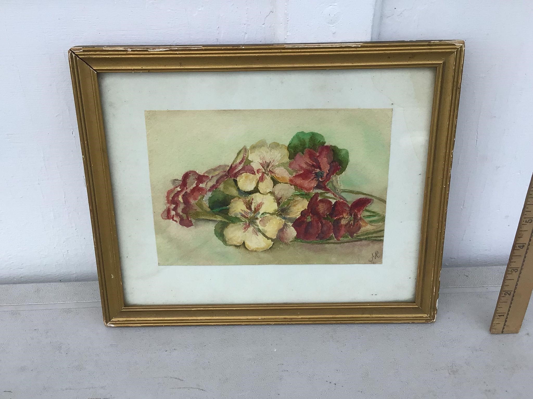 OIL PAINTING IN FRAME WITH GLASS