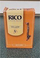 Ten (10) Rico Bass Clarinet Reeds