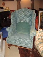 Vintage wingback chair