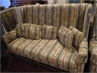 Vintage high back sofa.