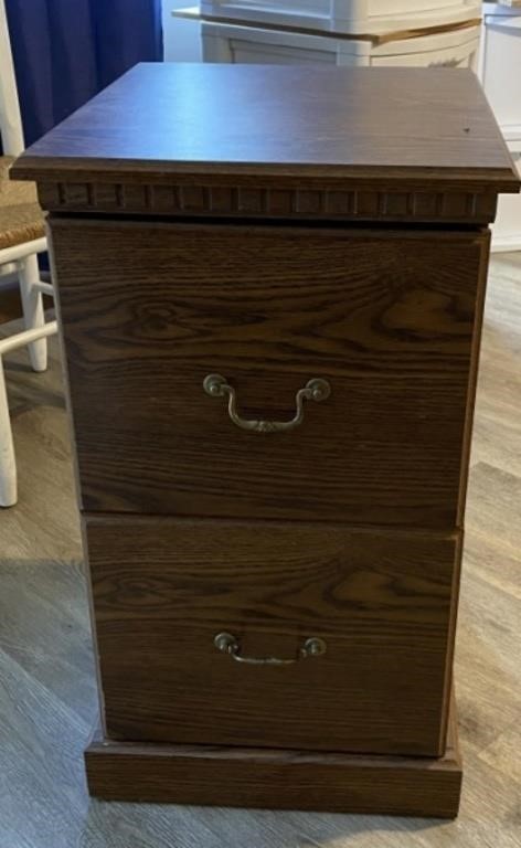 Pressed Wood 2 Drawer File Cabinet