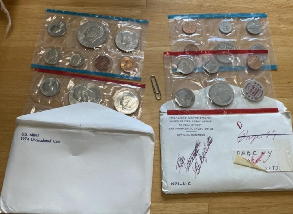 1974 & 1971 US Mint Sets