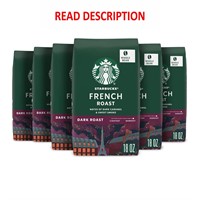 Starbucks Dark Roast  French ground  6 bags