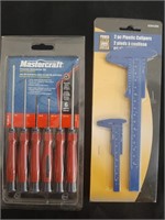 Precision Screwdriver Set & 2pc. Caliper Set - New