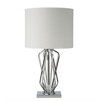 2 Lamps Silver Twine