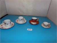 Vtg Raised Dragon miniature tea cup and saucer