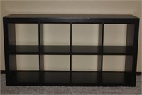 Wood Finish Cubby Style Shelf