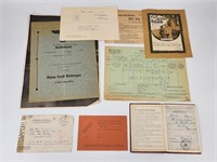 ASSORTED LOT OF GERMAN WWII PAPERWORK