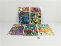 5 comics "The Nam" #1, 2, 6, 9 et 10, 1986-87