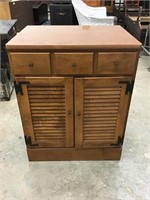 Ethan Allen Side Cabinet with Drawer and Storage