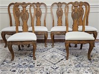 6- Formal Wooden Dining Side Chairs