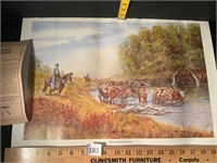 Fred Unruh Signed Print 106/400 Chisholm Trail