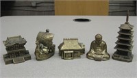 SNK Occupied Japan Copper Bronze Figurines