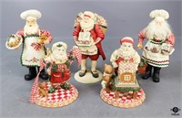 Santa Figurines / 5 pc