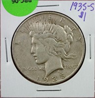 1935-S Peace Dollar