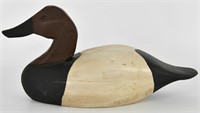 Antique wood carved Canvasback Decoy