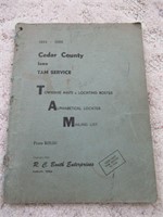 Cedar County Townships Maps 54' & 55'
