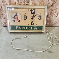 Vintage Clock w damage as is 19"× 13"