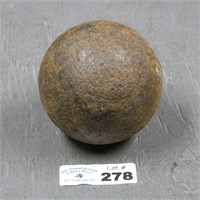 5" Iron Cannon Ball