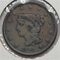 1842 SMALL DATE LARGE CENT