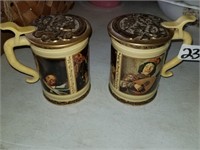 2 pieces of West Germany metal containers