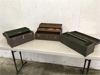 3 Kennedy Tackle & Tool Boxes