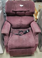 PURPLE UPHOLSTERED LIFT CHAIR