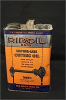 Ridge Oil Advertising Tin