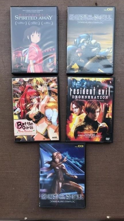 5 Anima DVD’s