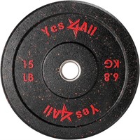 2" Bumper Plate, Olympic Rubber Weight Plate