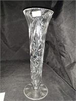 10.5 “ LEADED CRYSTAL TRUMPET VASE