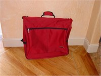 "World Bound" Red Garment Bag