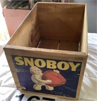 Vintage wooden crate - Snoboy apples