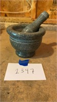 Green Granite Mortar & Pestle