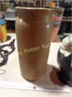 Pottery Crock Vessel - Signed