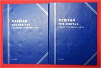 (2) Whitman Albums Mexico 1 Centavos & 5 Centavos