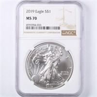 2019 Silver Eagle NGC MS70