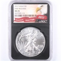 2017 Silver Eagle NGC MS70