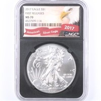 2017 Silver Eagle NGC MS70