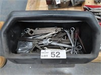 Plastic Tool Box & Contents of Spanners & Shears