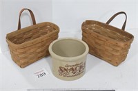 Longaberger Baskets & Crock